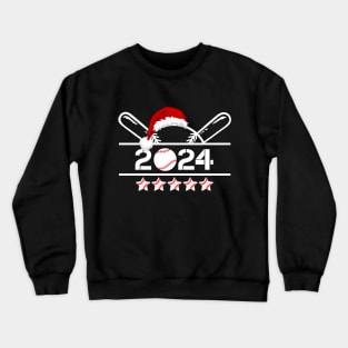 Baseball Christmas Ugly Sweater Funny Santa Sport Men Kids Crewneck Sweatshirt